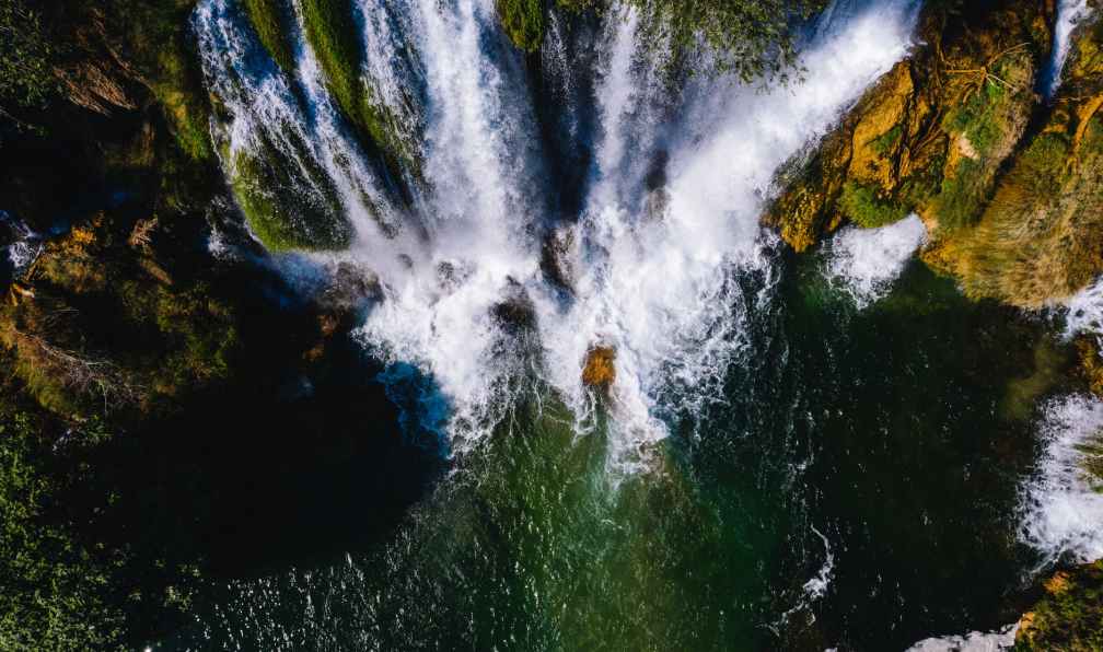 photo of waterfalls during daytime